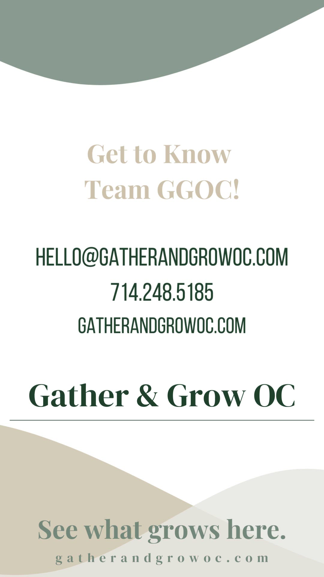 Gather and Grow OC