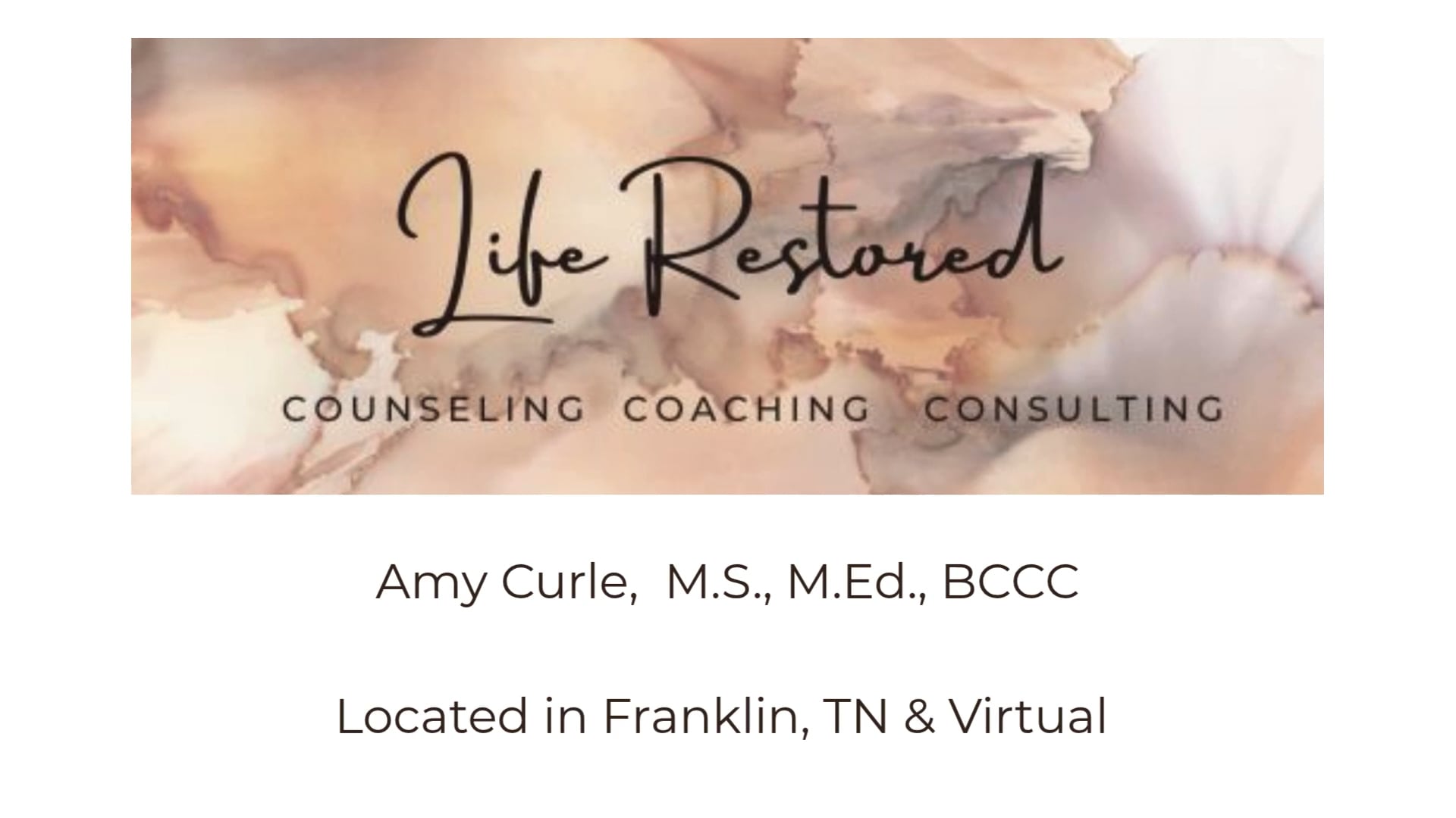 Life Restored Counseling