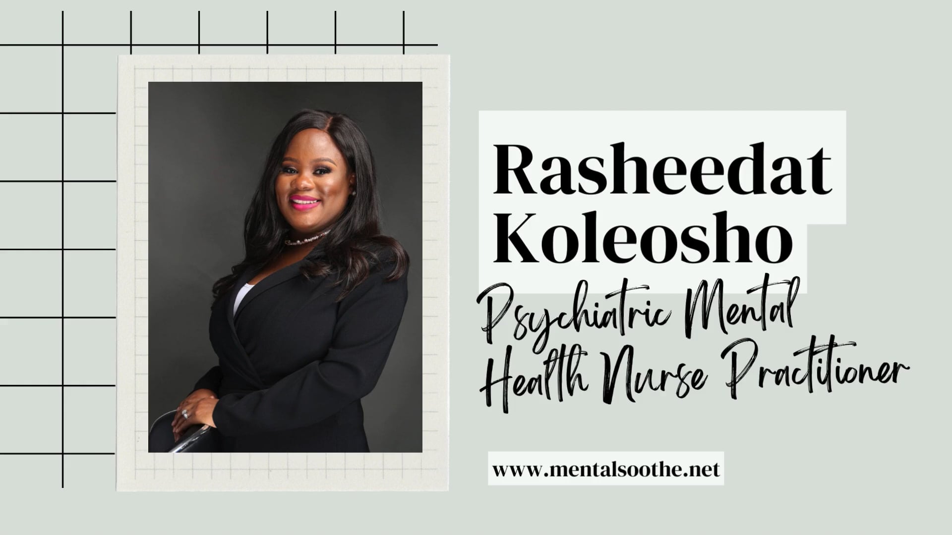 Rasheedat Koleosho at Mental Soothe PLLC Texas